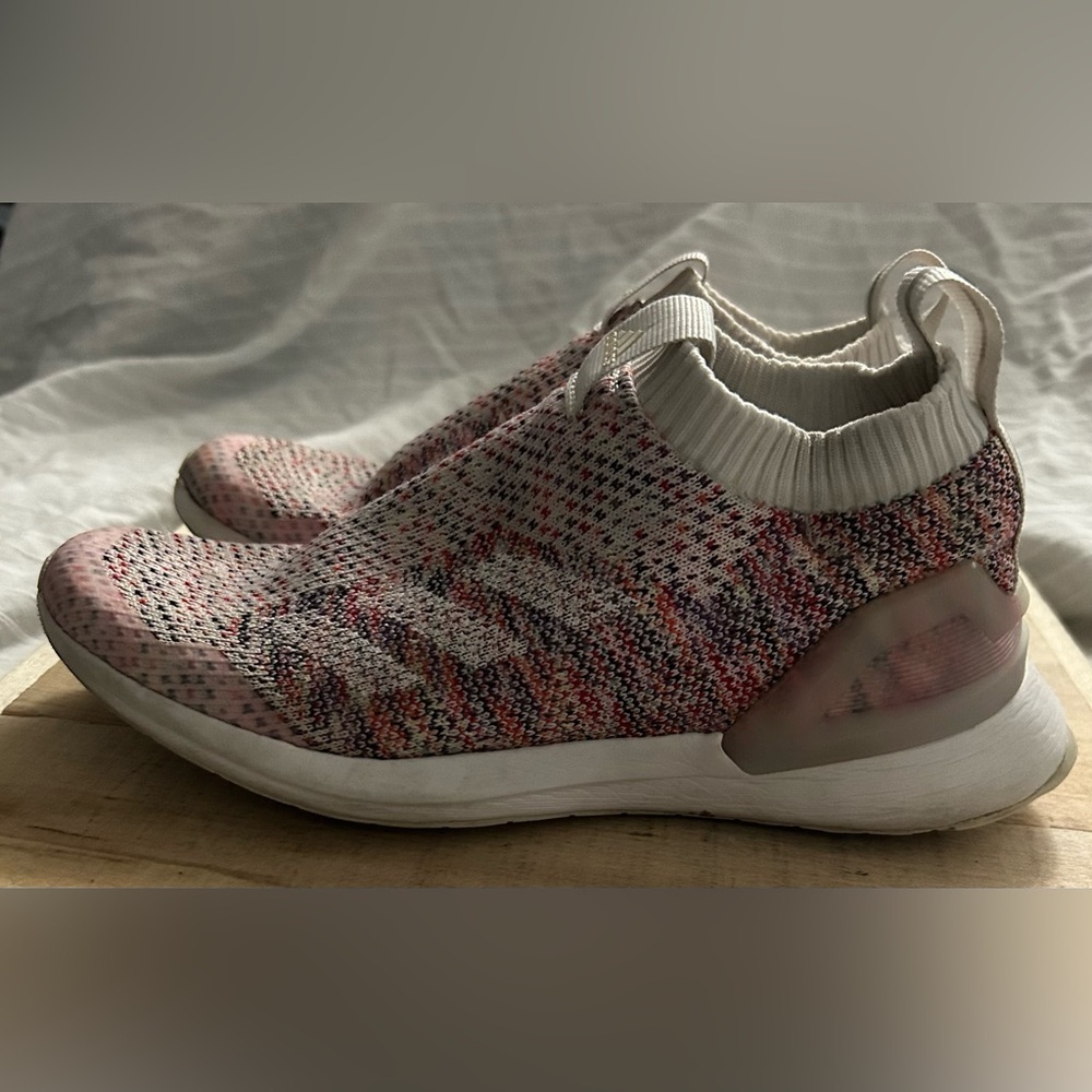 adidas Cloudfoam Shoes Kid’s Pink Confetti Party Slip-on Size 4 W5.5